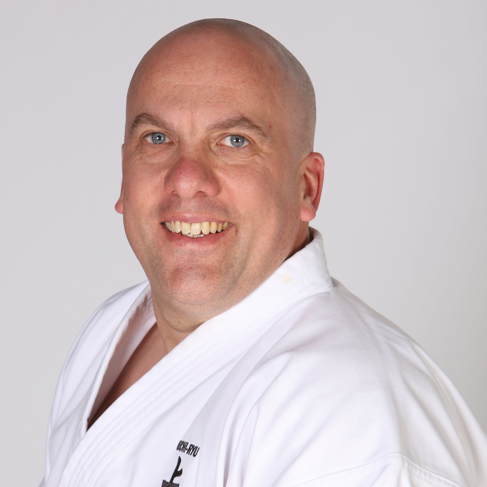Bert Cunningham in a karate uniform
