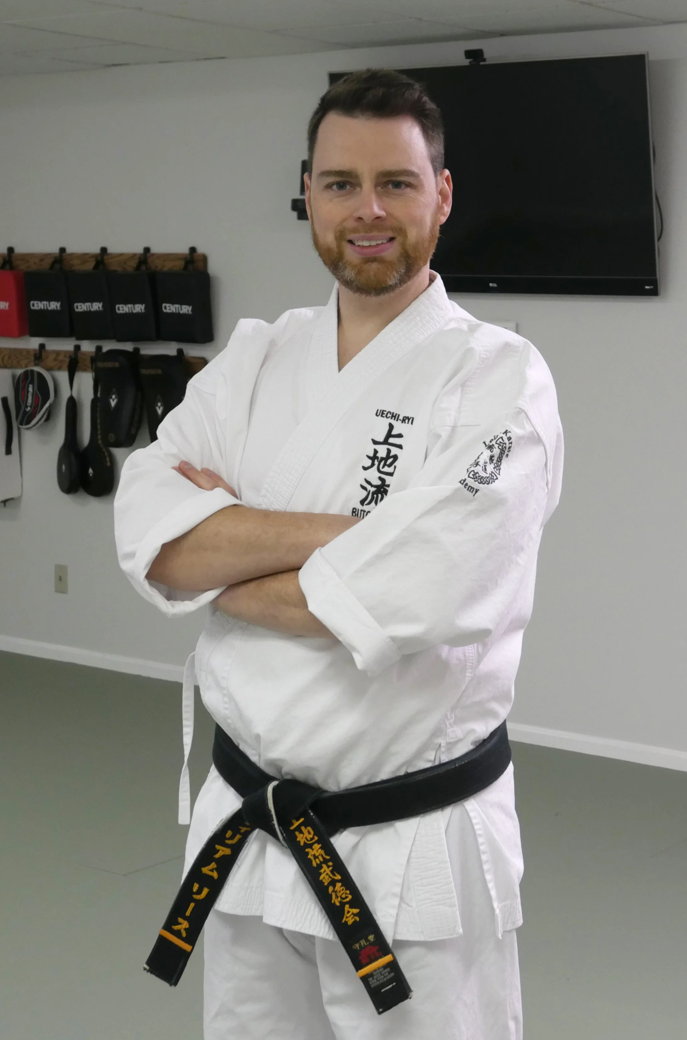 Bill Leith in a karate uniform