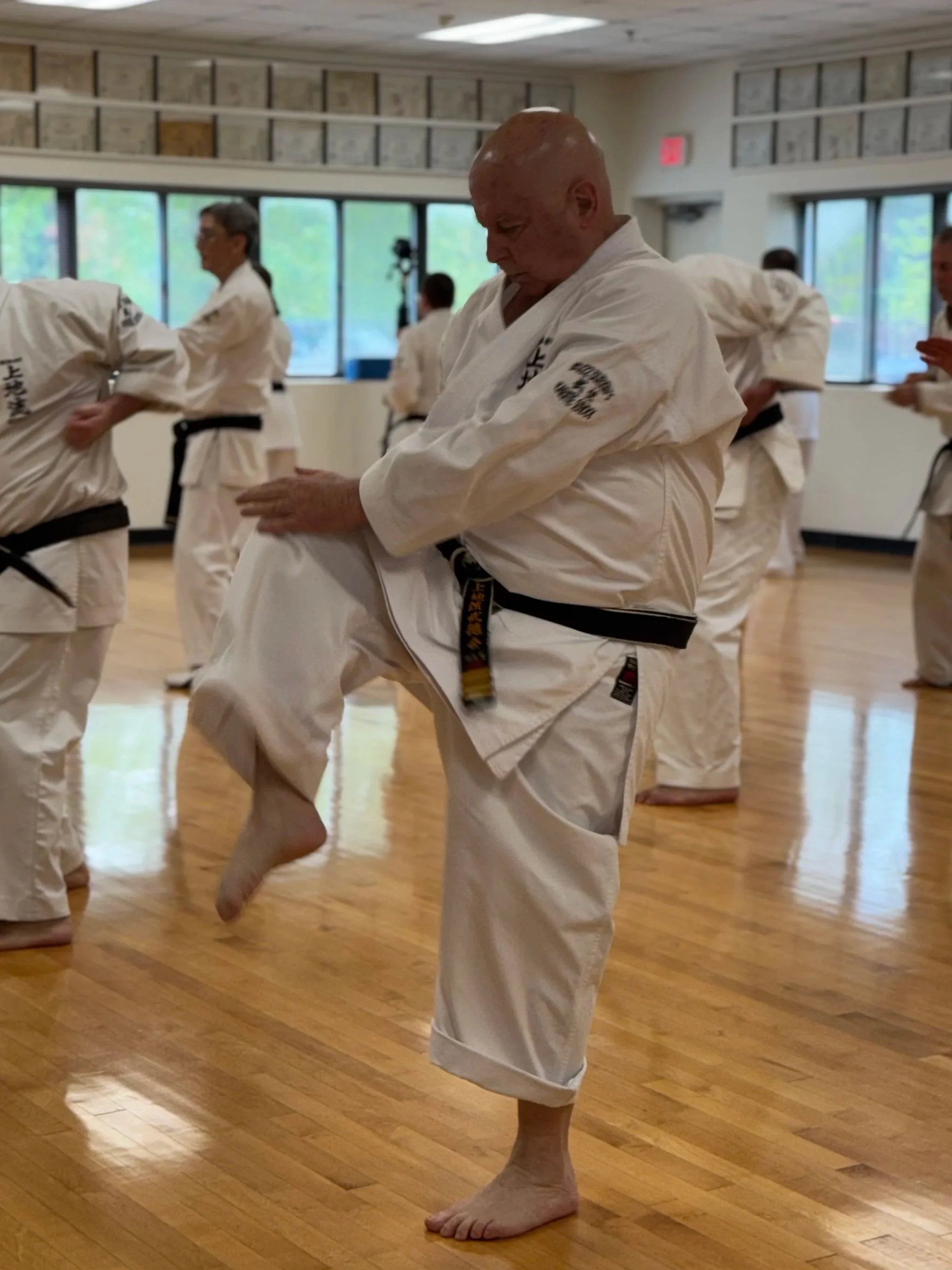 Bob Beal at the dojo