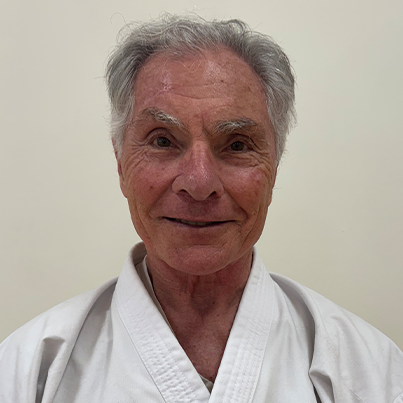 Freddy Cicerchia in a karate uniform
