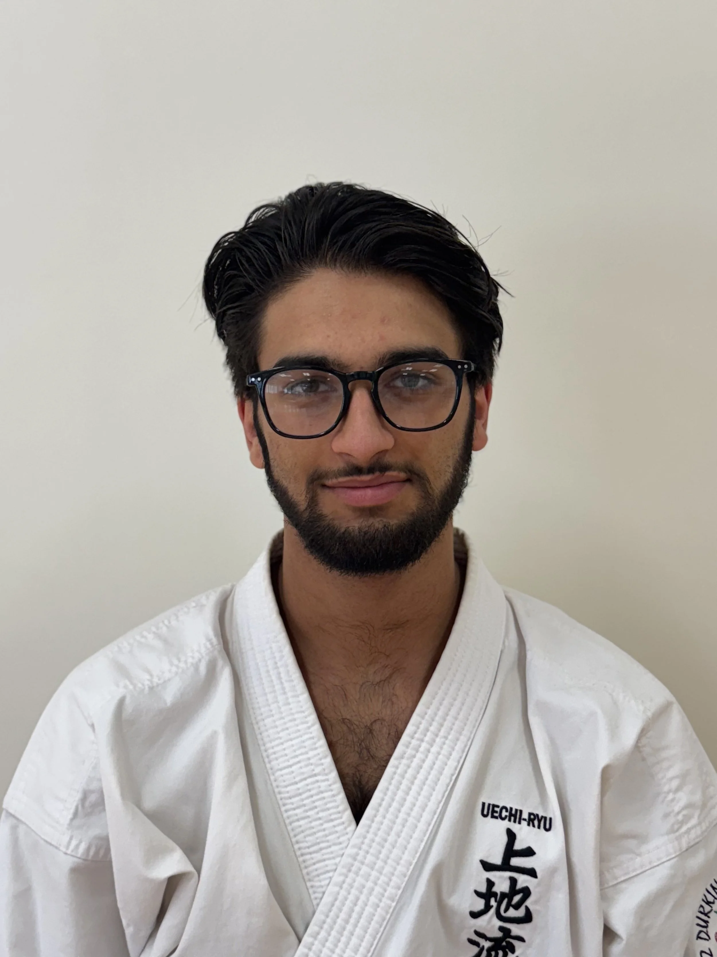 Henry Traynor in a karate uniform