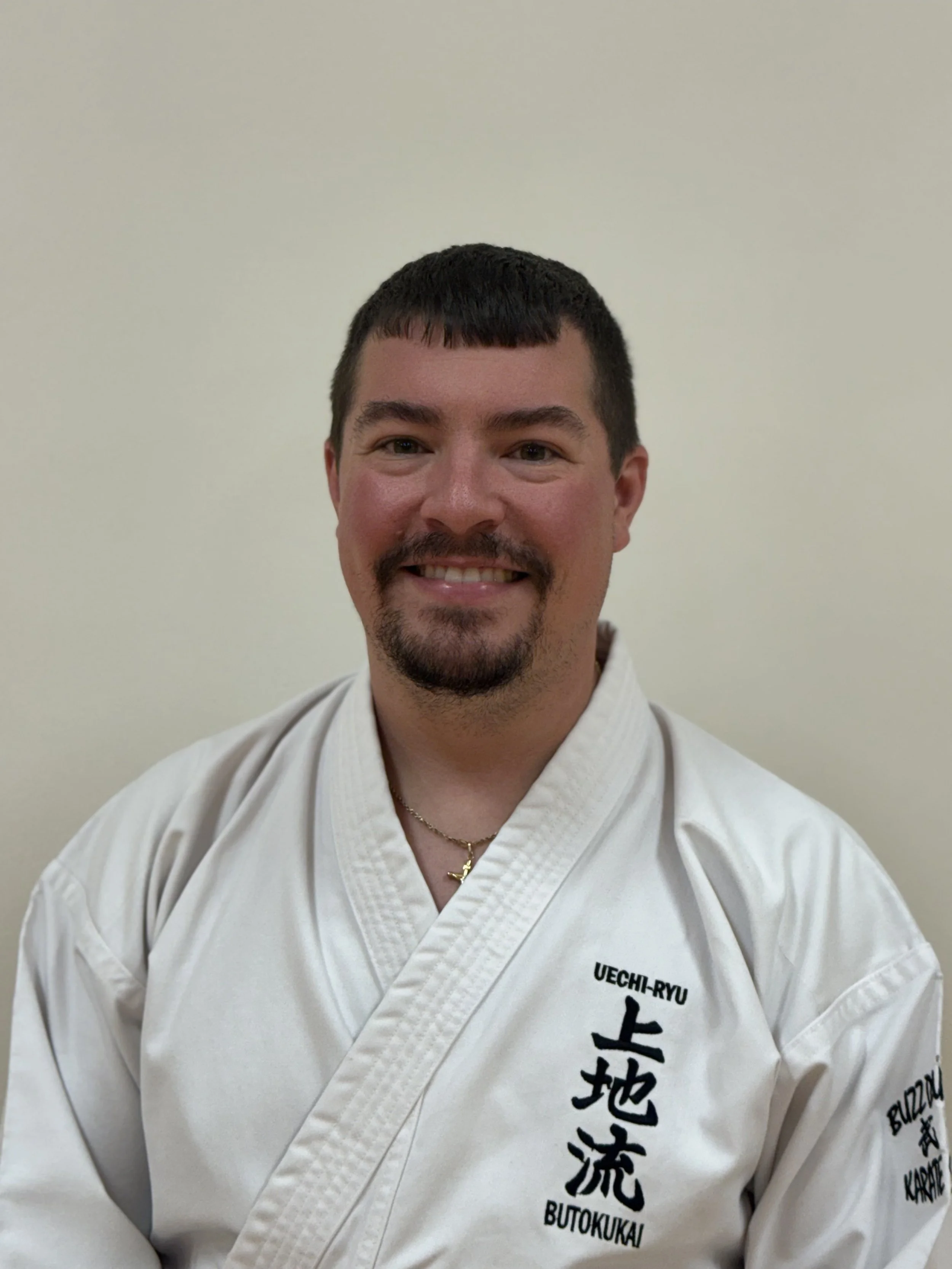 Jonathan Shepard in a karate uniform