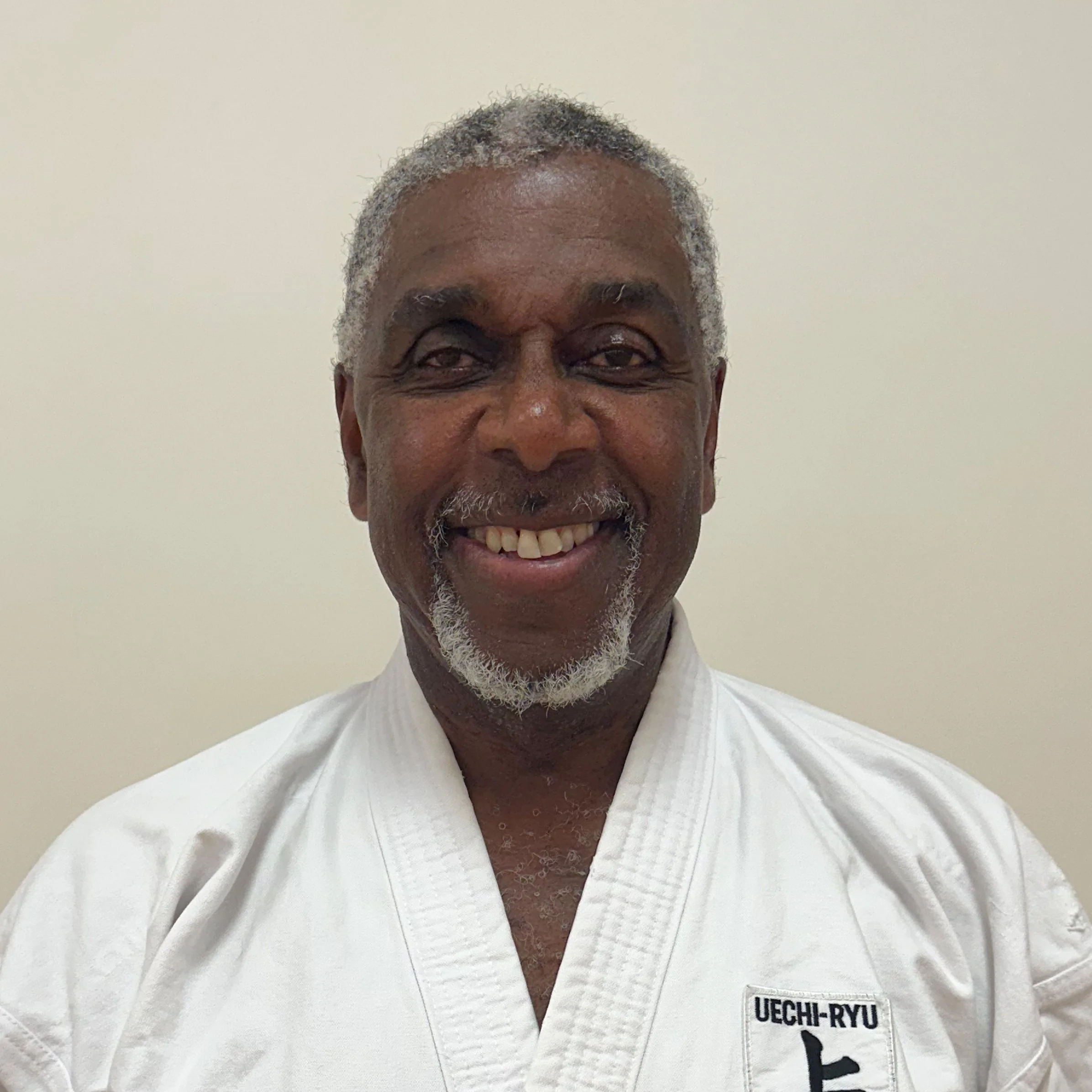 Leyn Burrows in a karate uniform
