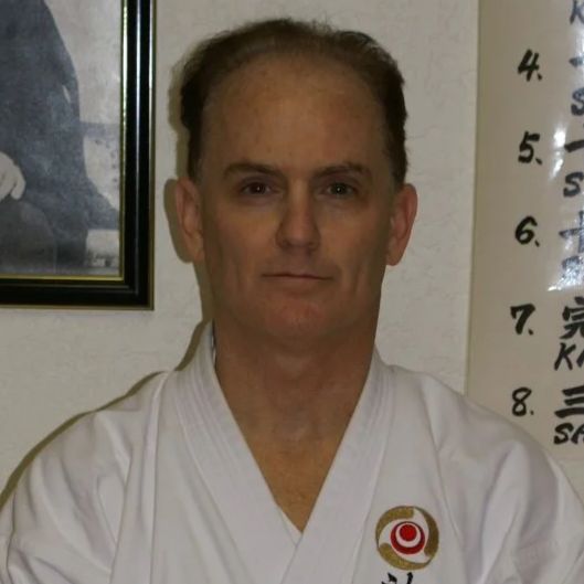 Joseph Bentley in a karate uniform