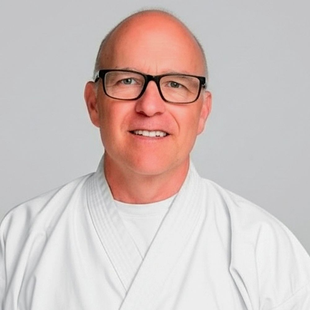 Kevin Chenelle in a karate uniform