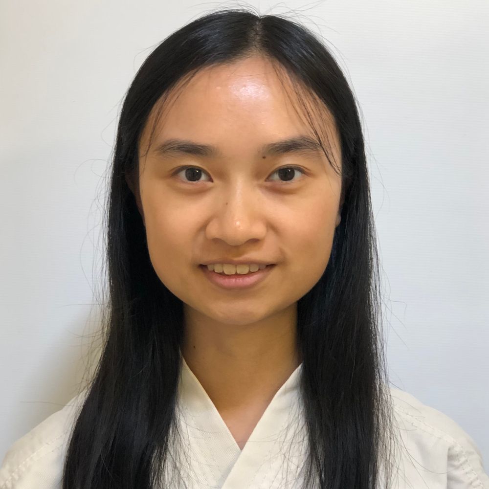 Sanny Yu in a karate uniform