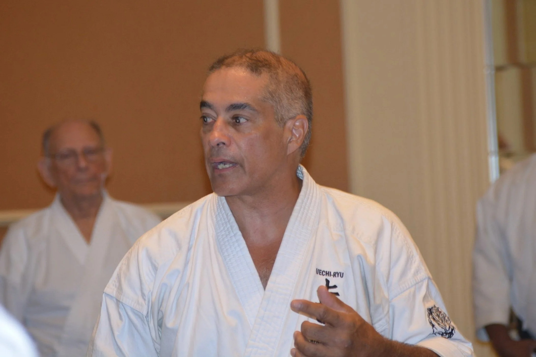 Tracy Rose in a karate uniform