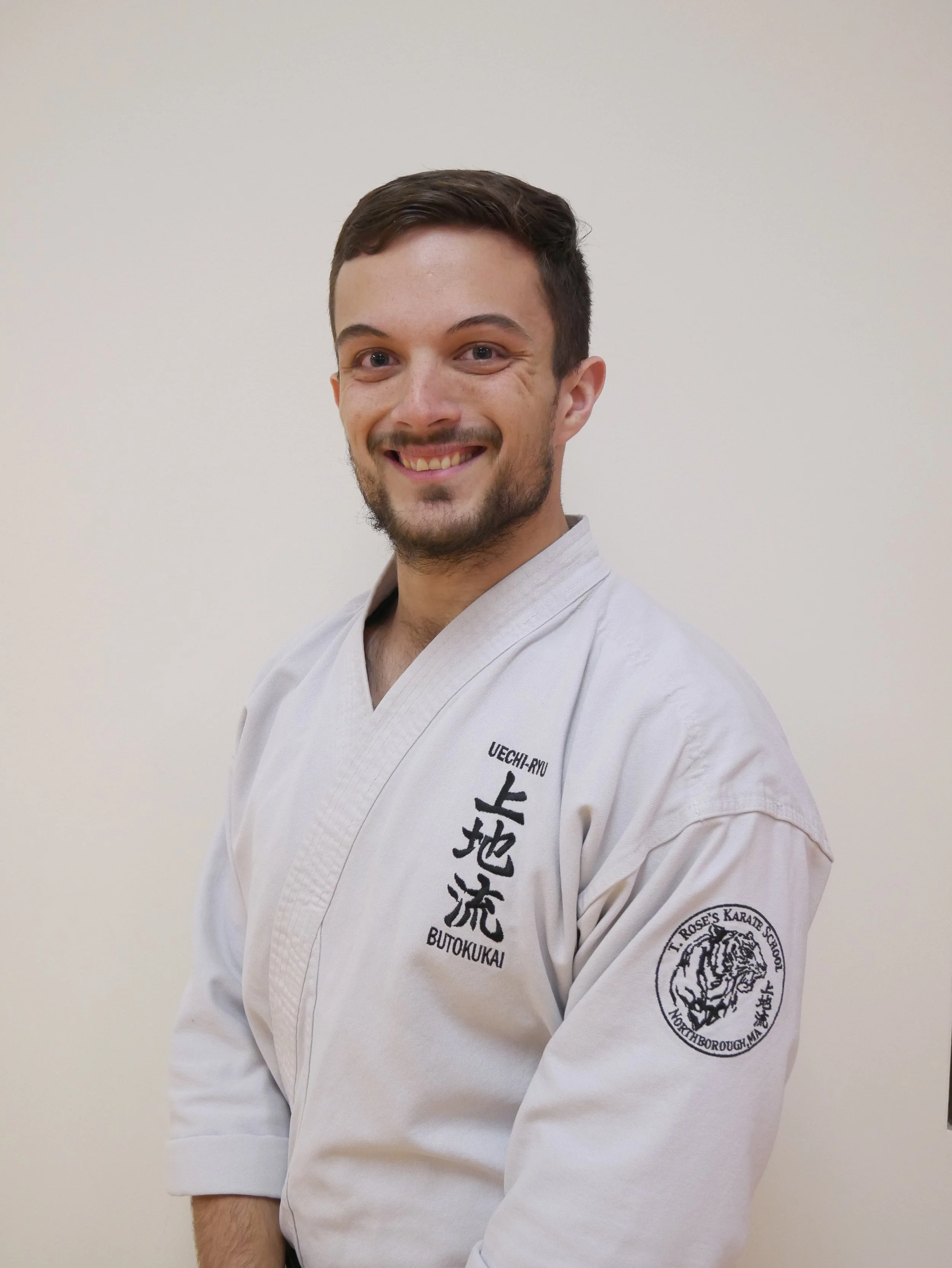 Tyler Rose in a karate uniform